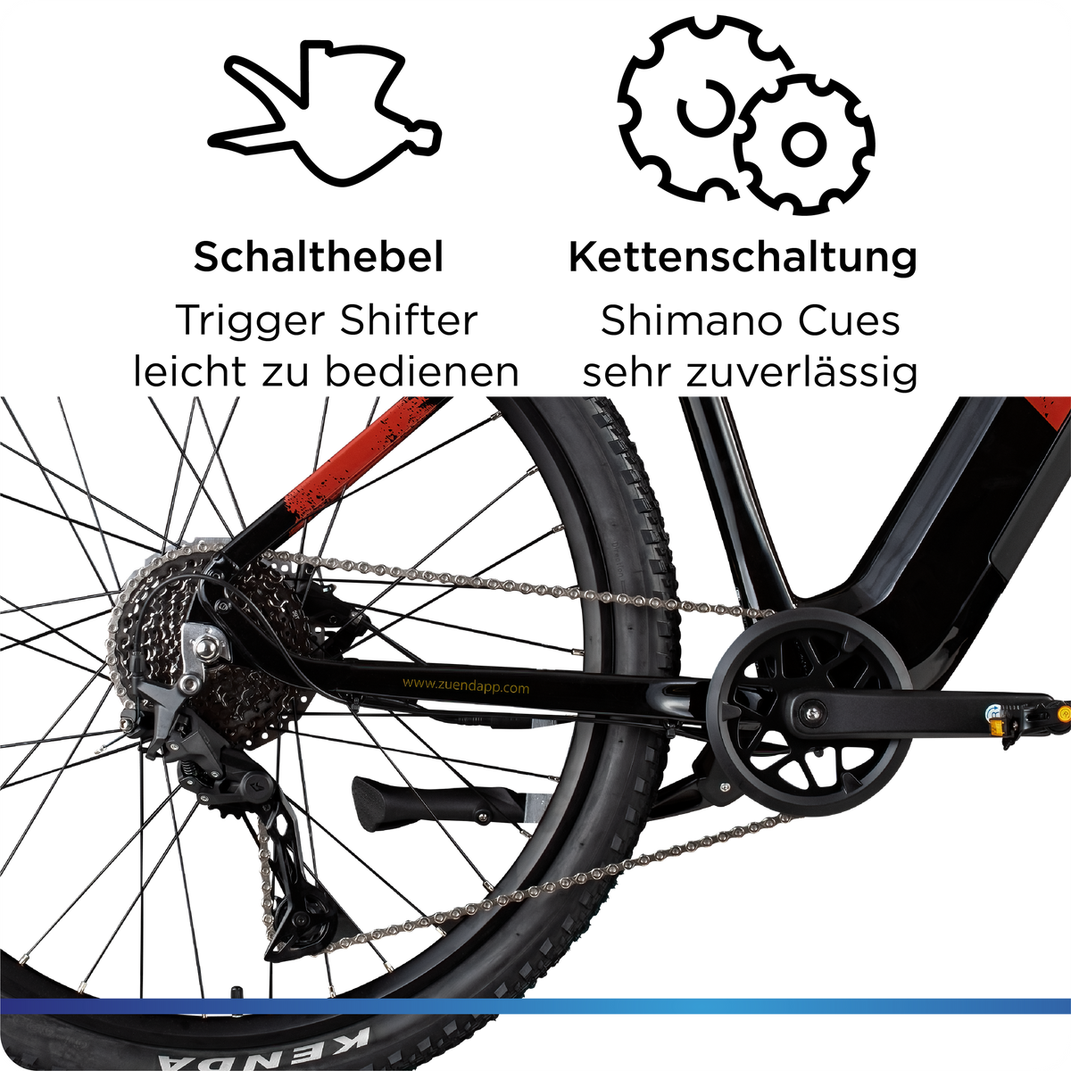 Zündapp Z808 E Bike Mountainbike 29" für Herren ab 160 cm Pedelec 10 Gang Elektrofahrrad 540Wh Scheibenbremsen
